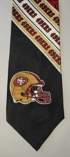 Official NFL Licensed 1996 San Francisco 49ers Helmet 100% Silk Tie - Picture 2 of 3