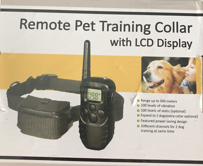 remote pet training collar with lcd display in stock