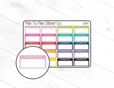 2874~~In Memory Planner Stickers