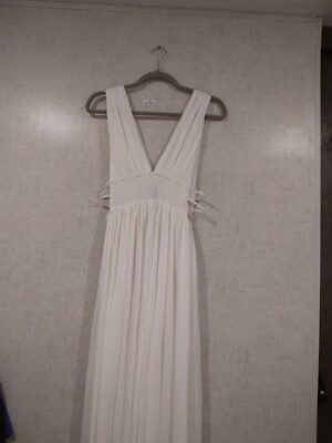 Forever 21 White Long Dress Forever 21 Plus White/Cream Maxi Long Dress  Size XL
