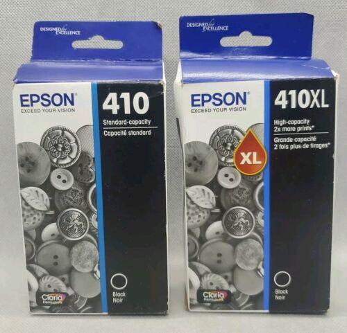 Genuine Epson 410 & 410XL Black Ink Cartridges XP530 XP630 XP635 XP640 XP830