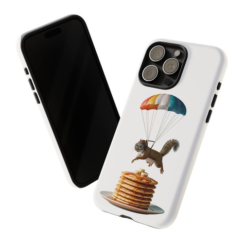 Cute Squirrel Phone Case - Fun Parachute Design, Gift for Animal Lovers, [...] - 第 56/261 張圖片