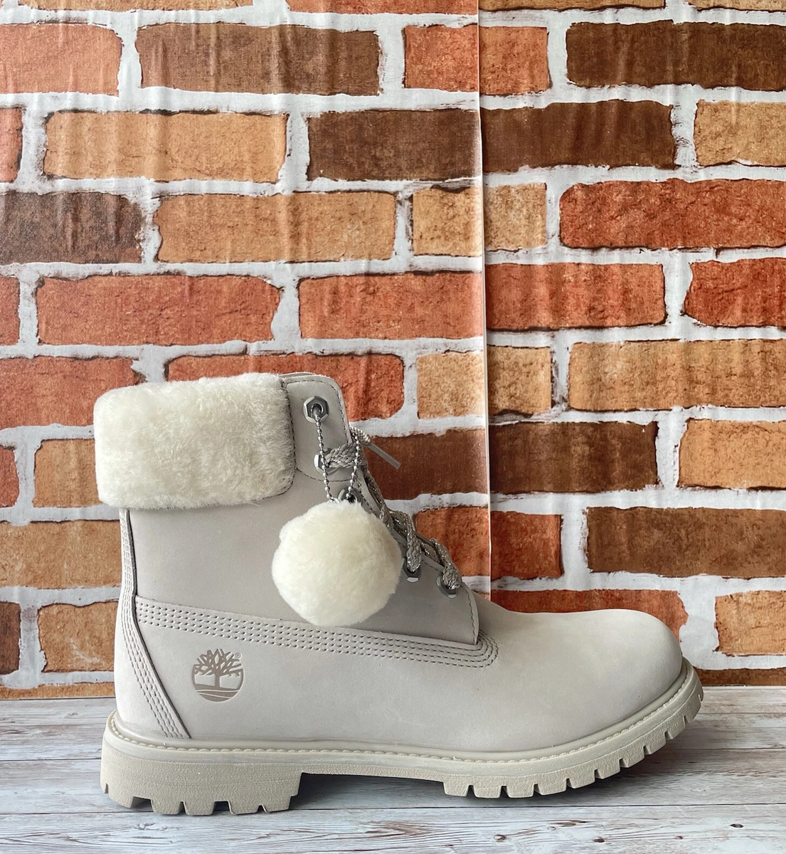 Women's 6in SHEARLING Boo WP Boots Light Taupe SZ:9.5 | eBay