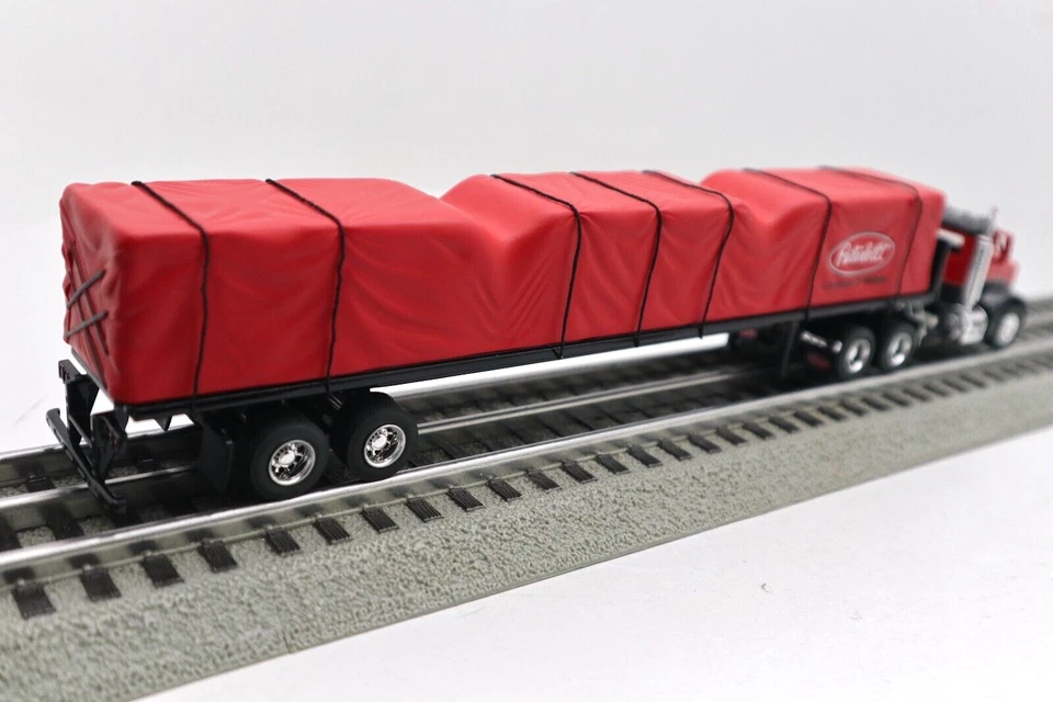 SpecCast 1:43 - Peterbilt Truck and Trailer - Red, C-8 LN - Image 2 of 4