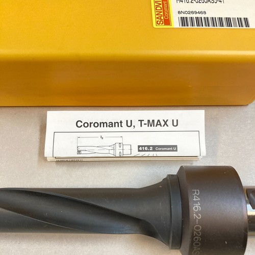 Taladro pasante indexable Sandvik Coromant R416.2-0260AS5-41 ¡NUEVO! - Imagen 2 de 8