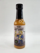 Fallout Hot Sauce 5oz Vault-Tec Industries Rad Level 5 Coney Island Saucery