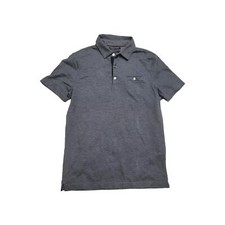 Banana Republic Men's Polo Shirt M Gray Standard Fit Luxury Touch