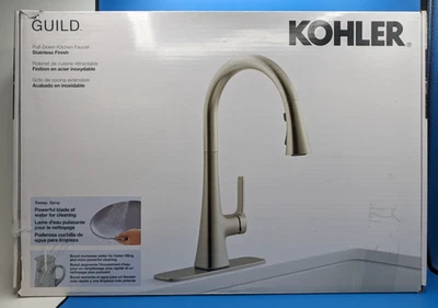 Kohler - Guild - Pull-down Kitchen Faucet - Stainless Finish - New Open Box