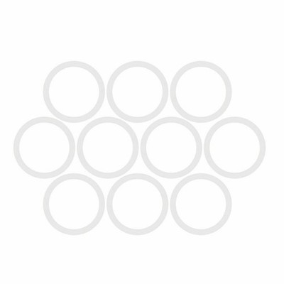 50Pcs Silicone O-Rings, 12.5mm OD, 8.9mm ID, 1.8mm Width, Seal Gasket White KD #