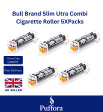 Bull Brand Slim Ultra Adjustable Combi Roller Tobacco Rolling Machine 5X Rollers