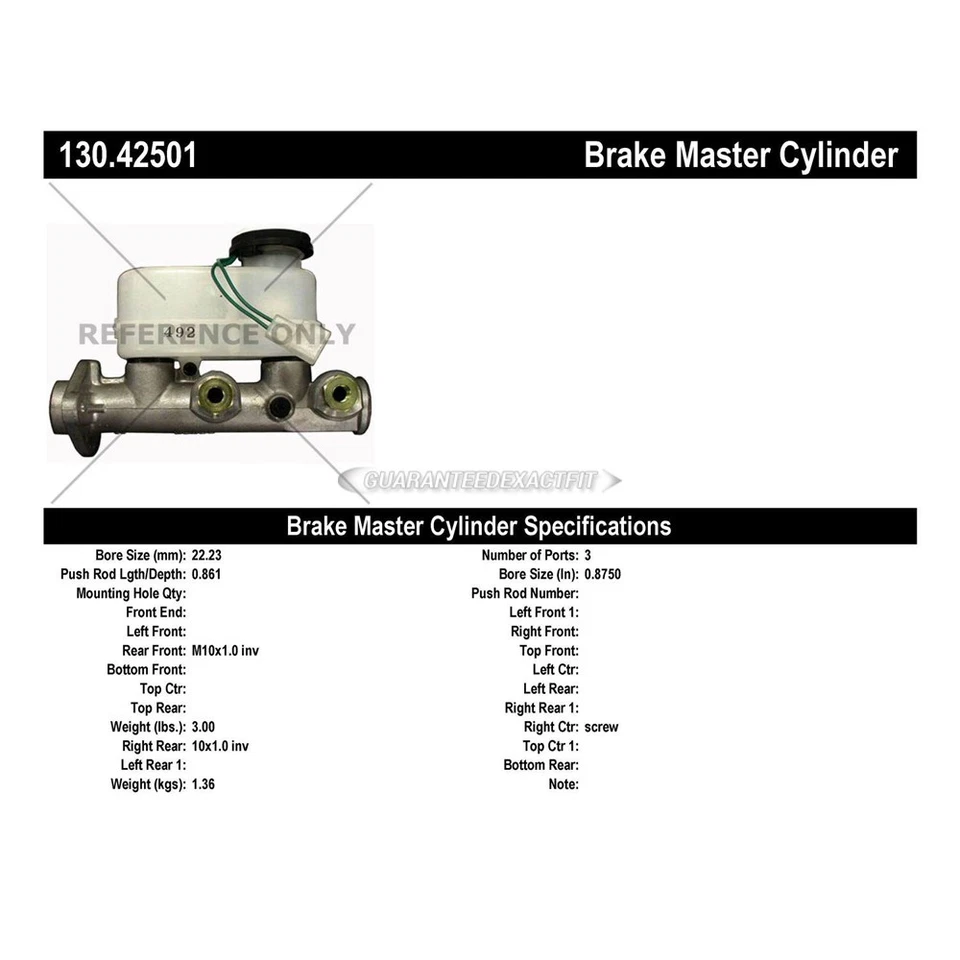 For Nissan 200SX 1982 1983 Centric Brake Master Cylinder TCP - Изображение 3 из 3