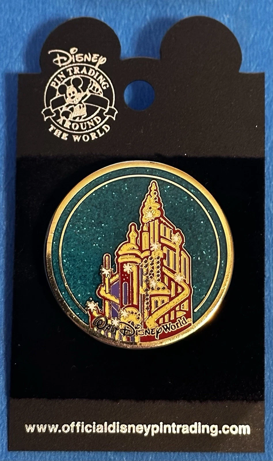2003 Disney pin Hinged Compact Mirror Princess Ariel Triton Castle
