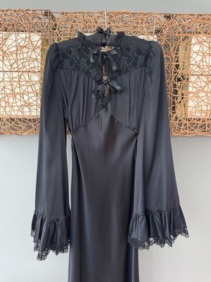 rodarte black dress LONG Black DRESS 3XL