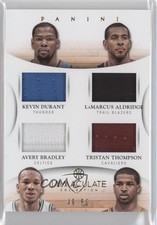 2012 Panini Immaculate Quad Materials 46/50 LaMarcus Aldridge Avery Bradley 0l4