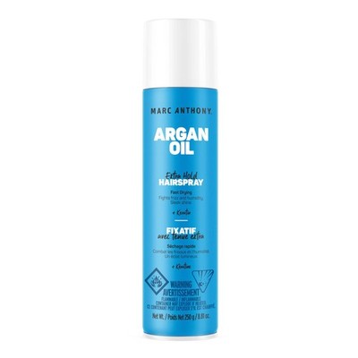Argan Oil Hairspray with Keratin  Extra Hold, Frizz Control, Volumizing Spray