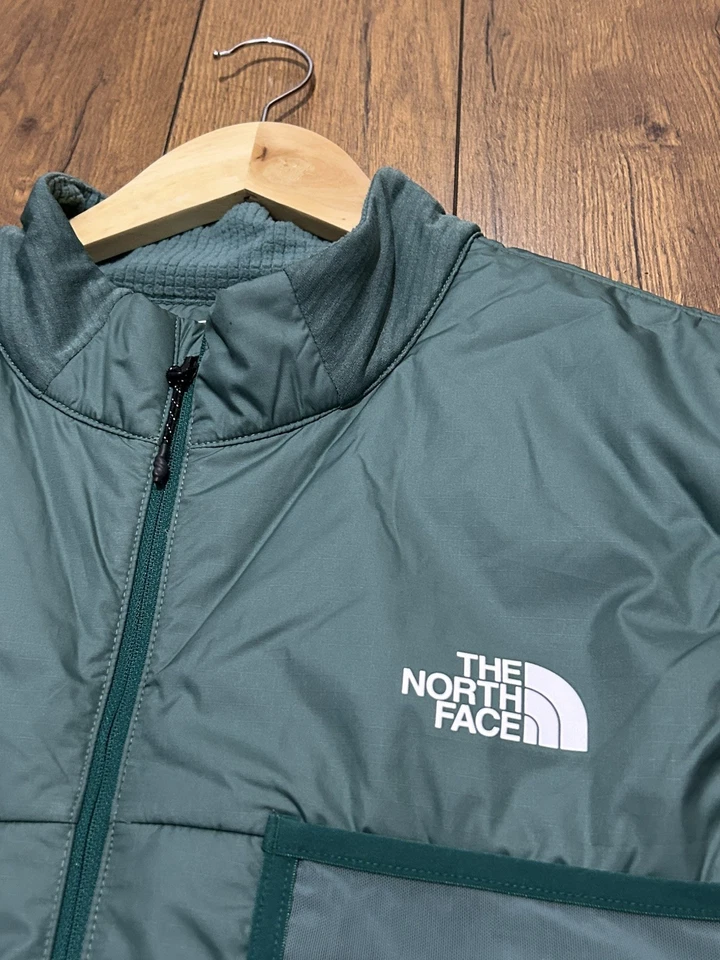 The North Face Mens Winter Warm Pro Gilet Size Large Green Full Zip  C73 - Image 4 of 4
