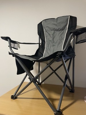 Let's Camp Campingstuhl Klappbar mit Getränkehalter Angelstuhl