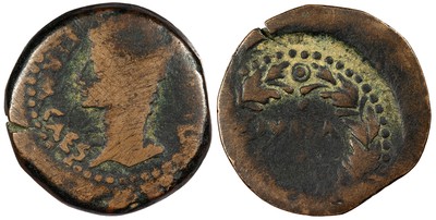 Spain Baetica Iulia Traducta Augustus 27 B.C.-14 A.D. AE26 Fine IVLIA/TRAD #AC10