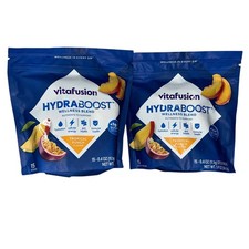 2x VitaFusion Hydraboost Wellness Blend Tropical Punch 15 Stick Packets New