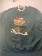 Morning Sun Cardinal Sweatshirt Womens XL Made In USA