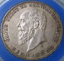 3 Mark Schaumburg-Lippe 1911 (J 166)++++++++++++vz++++++++++++