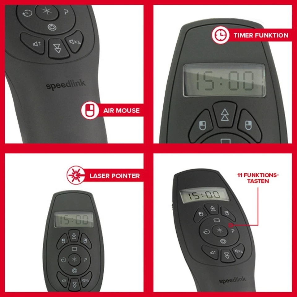 Profi Presenter mit Maus Laser PowerPoint Präsentation Fernbedienung Präsenter - Bild 4 von 4