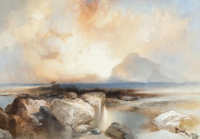 Thomas Moran Seascape 1924 17''x 22'' Archival Art Print
