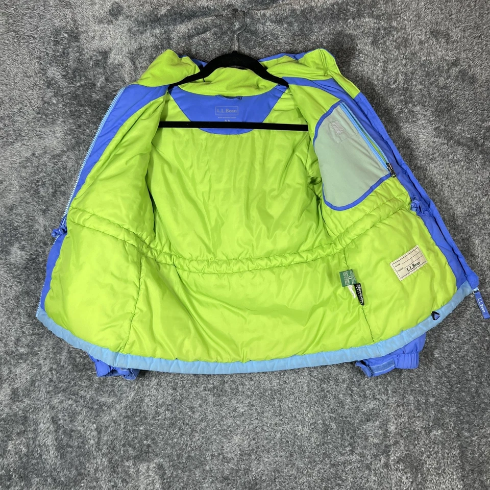 LL Bean Chaqueta Juvenil Pequeña 8 Azul Thinsulate Abrigo de Invierno Niños Niñas Parka con Capucha Foto 3 de 4