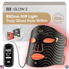 Red Light Therapy Mask - 4 Modes, 850nm NIR, Anti-Aging, Skin Firming,