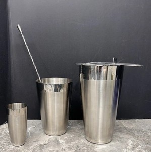 Pampered Chef Premium Cocktail Set 100013 Stainless Steel 5 Pcs