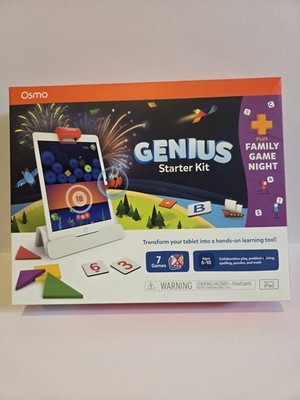 Osmo Genius Starter Kit for iPad + Family Game Night- Used once- in original Box
