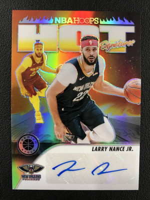 2020-21 Hoops #HS-LNJ Larry Nance Jr. Cleveland Hot Signatures Prizm