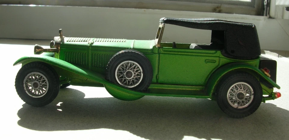 MERCEDES SS 1928 Matchbox scala apx 1/43  vintage 1972 lunga cm11 - Immagine 4 di 4