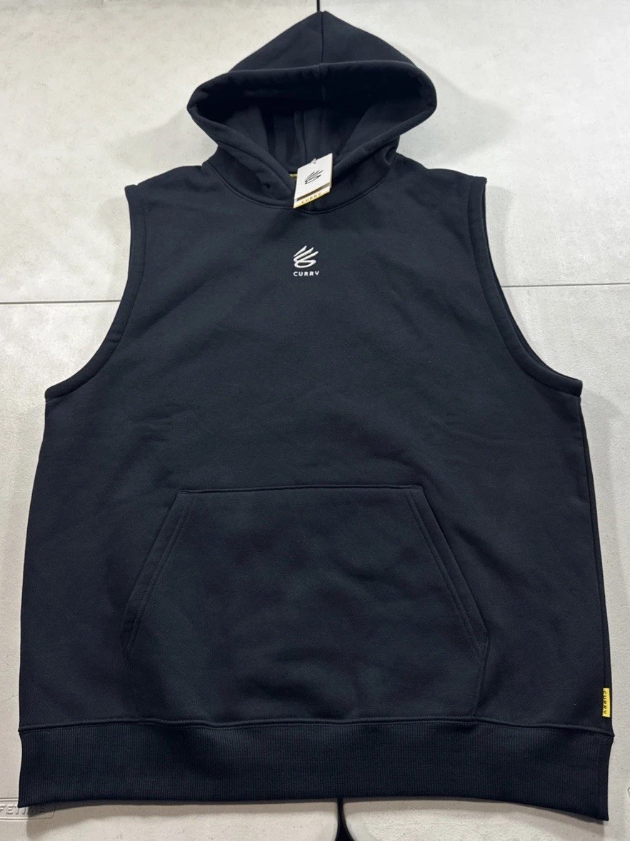 Under Armour Men's Stephen Curry Splash Sleeveless Hoodie 1389483-001 XL