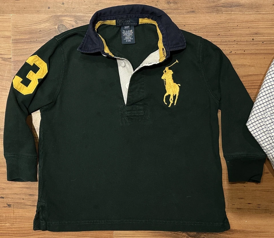Lot of 2 Polo Ralph Lauren Toddler long sleeve shirts, size 2t/24m  - Image 3 of 4