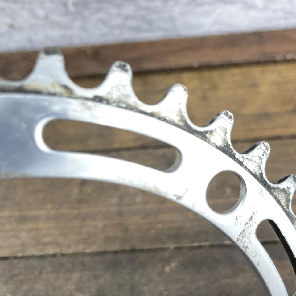 Vintage Camapgnolo Record Chainring 42 42t 144 BCD No Stamp 5-Bolt C Italy - Image 4 of 4