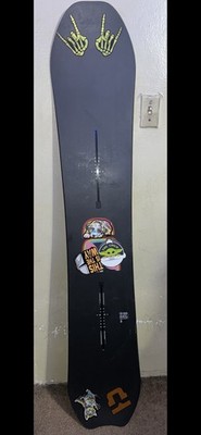 Men's Burton Deep Thinker Camber Snowboard Black Size 160 Used Only Twice
