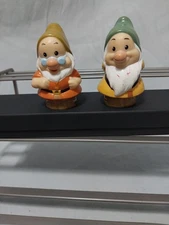  BASHFUL & DOC Fisher Price Little People Disney's Snow White Seven 7 Dwarfs