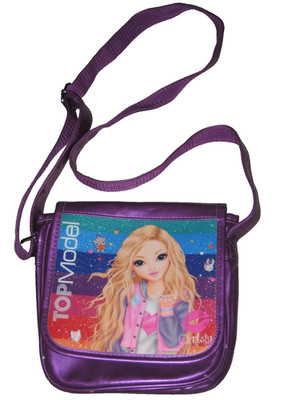 Top Model- Umhänge -Tasche Friends Regenbogen -20x20  Metallic glänzend-christy