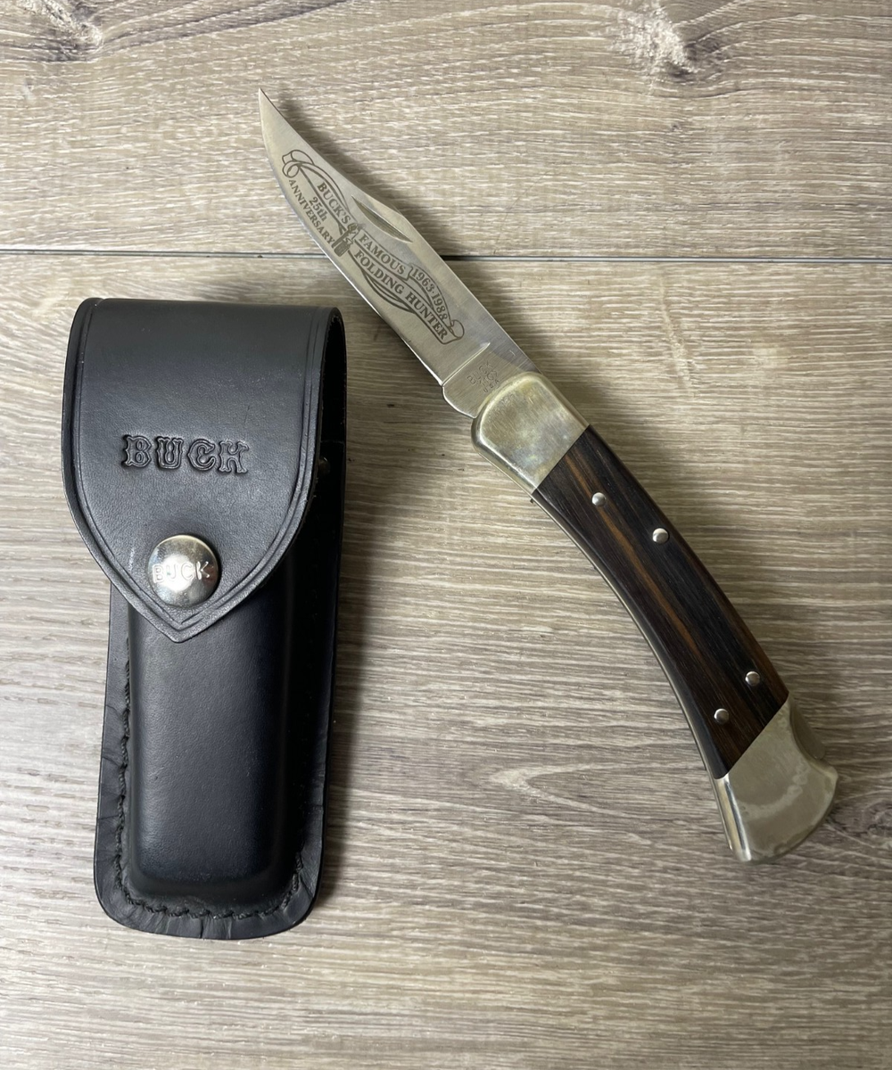 Vintage Buck 110 Folding Hunter 25th Anniversary Knife 1988