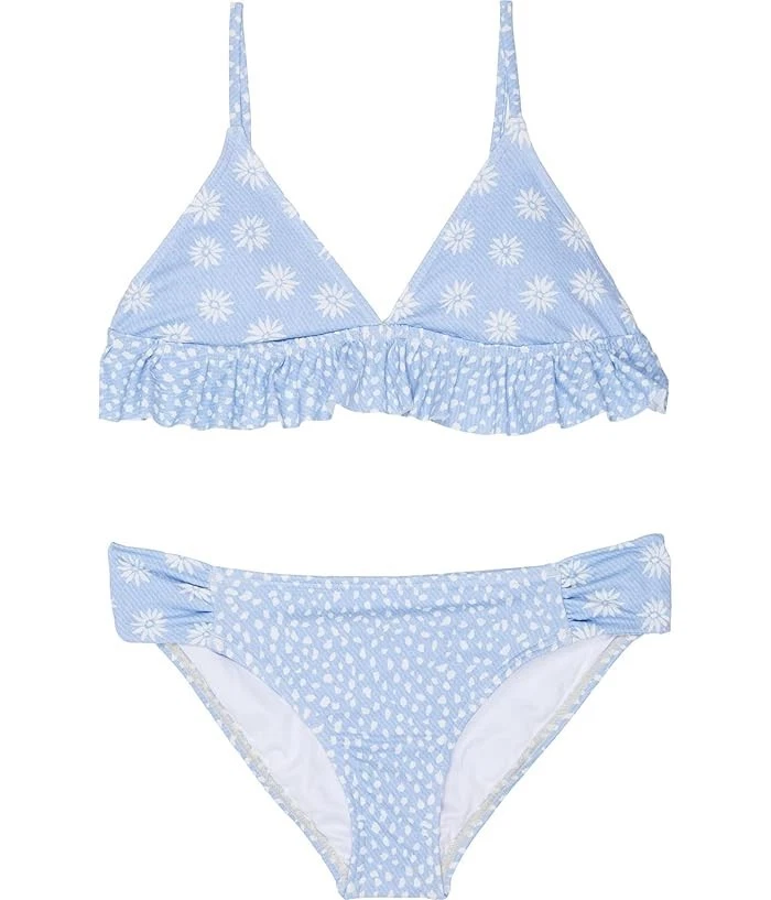 Billabong L25626 Niñas Dulce Azul Donde Volar Tri Juego de Natación de Dos Piezas Talla 8 Foto 4 de 4