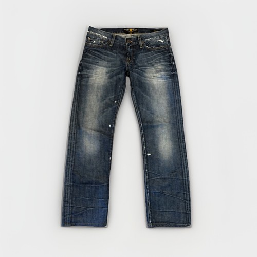 Lucky Brand Riley boyfriend jean Size 2/26 Dark Wash Distressed