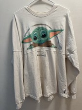 Green Baby Yoda Grogu The Mandalorian Star Wars Spirit Jersey Size Large Disney