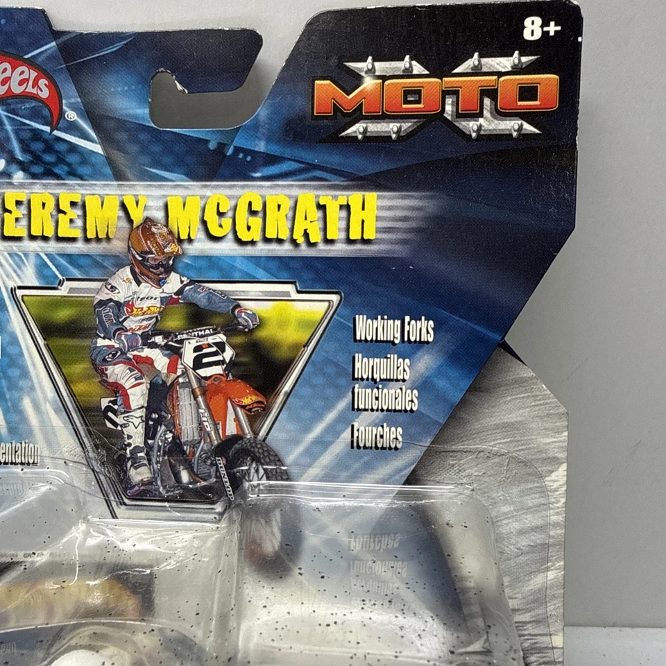 2003 Hot Wheels Moto X Jeremy McGrath #2 Dirt Bike Toy Motocross KTM Rare New - Image 3 of 4