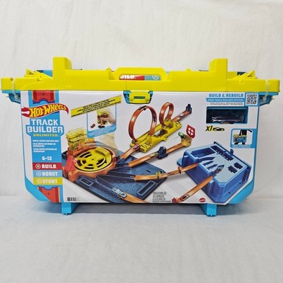 Hot Wheels Track Builder Unlimited Rapid Launch Builder GVG11 New Cracked Lid
