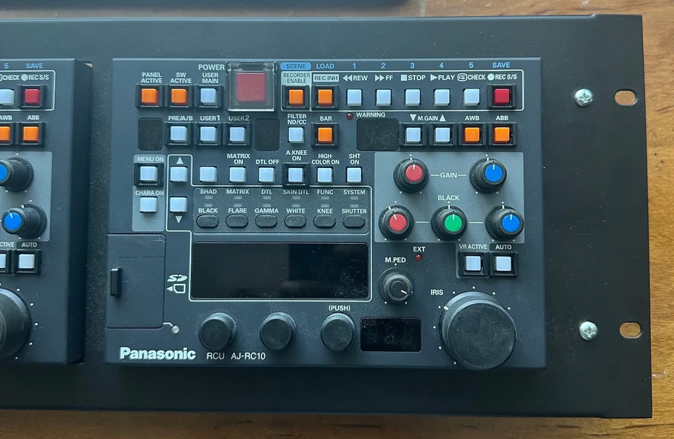 Panasonic RCU AJ-RC10 Cámara Profesional Montaje en Rack Color Control Remoto Lote 2 Foto 3 de 4