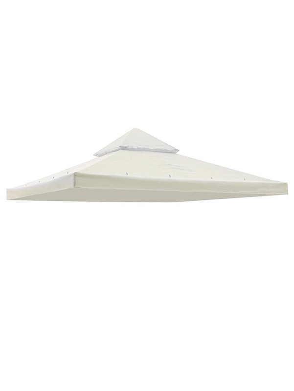 Aplus 10x10Ft 2-Tier Gazebo Top Replacement Outdoor Patio Canopy Cover Ivory
