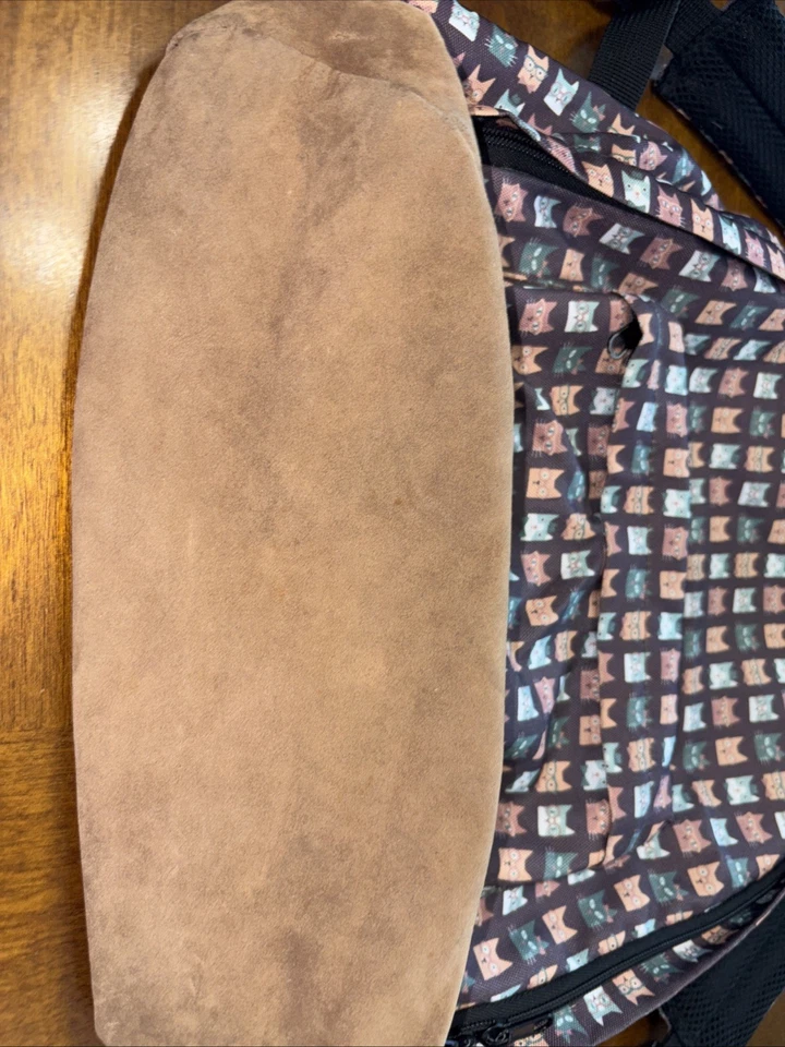 Mochila de lona con diseño de gato caprichoso Foto 4 de 4