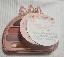 F.A.O Schwarz Shimmer, Shadow & Nail Polish 7 piece set - For Kids