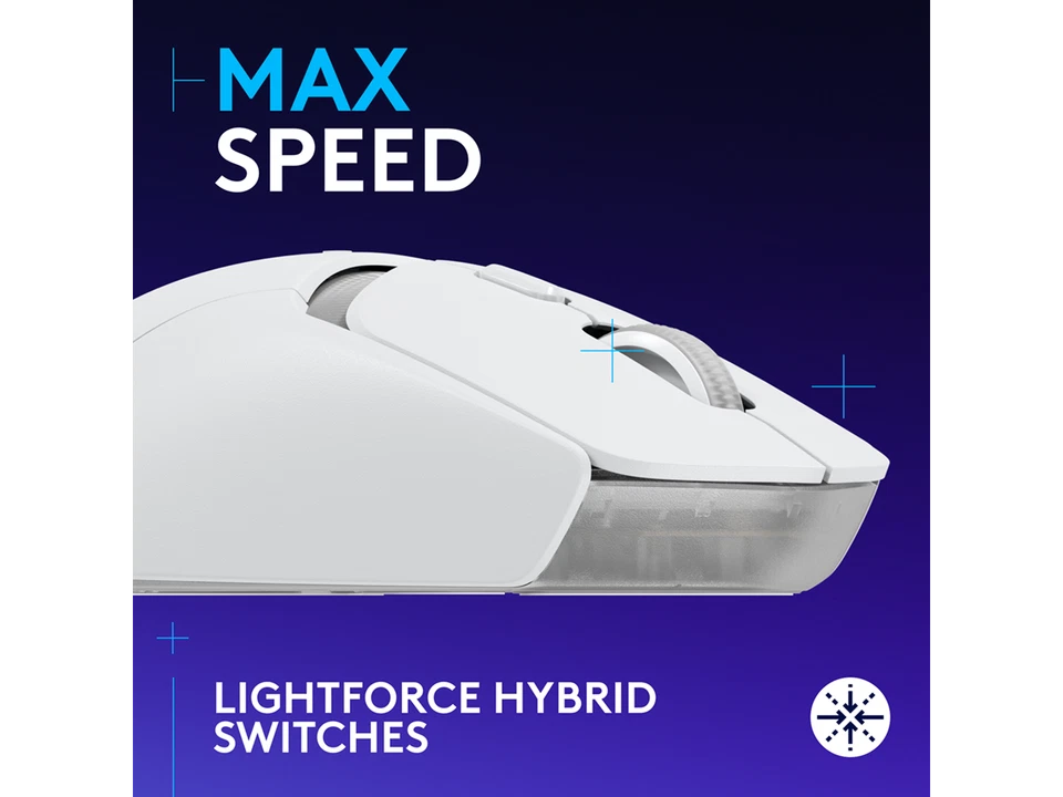 Logitech G309 LIGHTSPEED Wireless Gaming Mouse, Lightweight, LIGHTFORCE Hybrid - Image 2 of 4